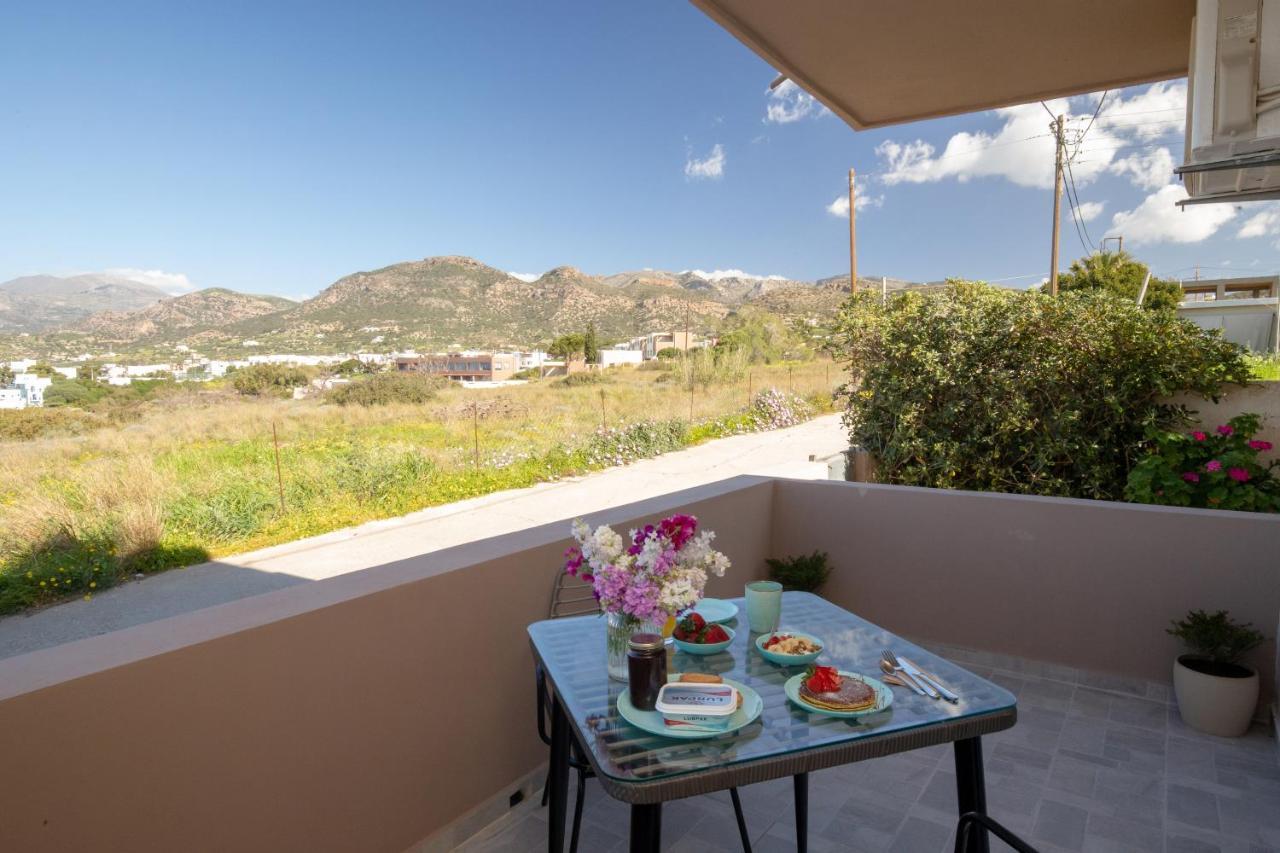 Studio Athena With Panoramic View Of Makrygialos Pilanísmata Exterior foto