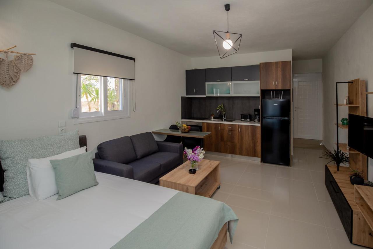 Studio Athena With Panoramic View Of Makrygialos Pilanísmata Exterior foto