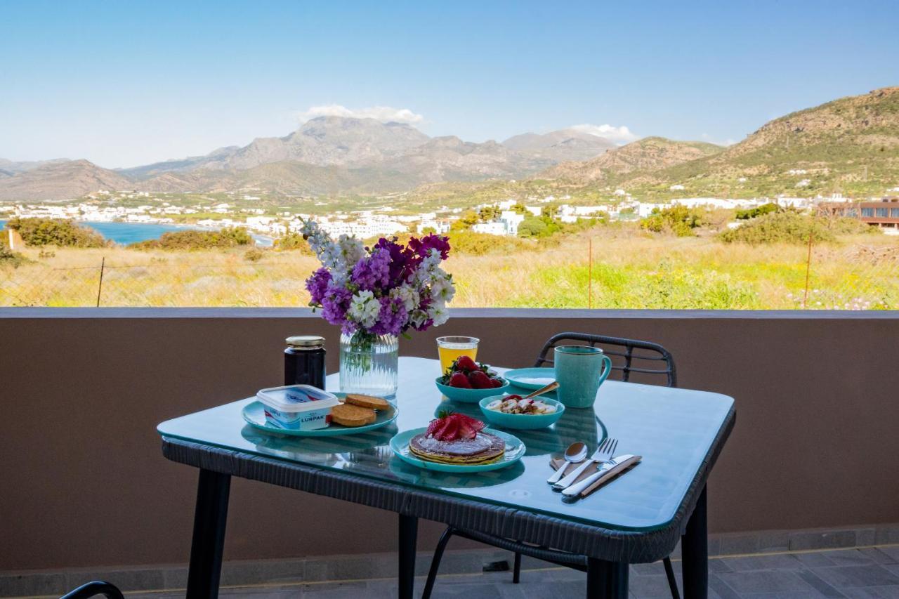 Studio Athena With Panoramic View Of Makrygialos Apartamento Pilanísmata Exterior foto