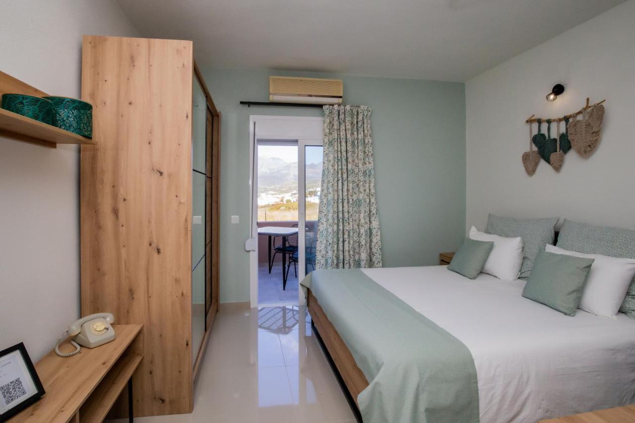 Studio Athena With Panoramic View Of Makrygialos Pilanísmata Exterior foto