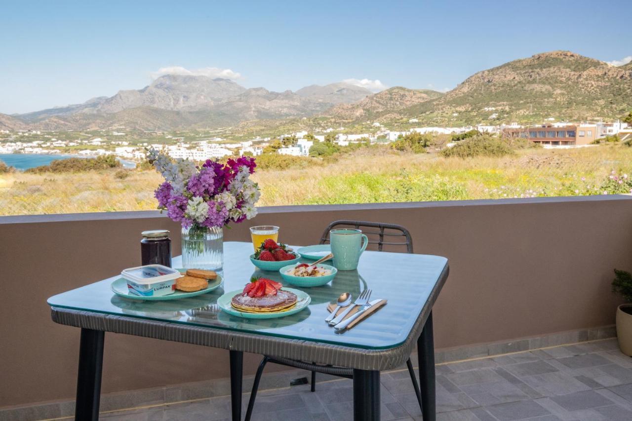 Studio Athena With Panoramic View Of Makrygialos Pilanísmata Exterior foto
