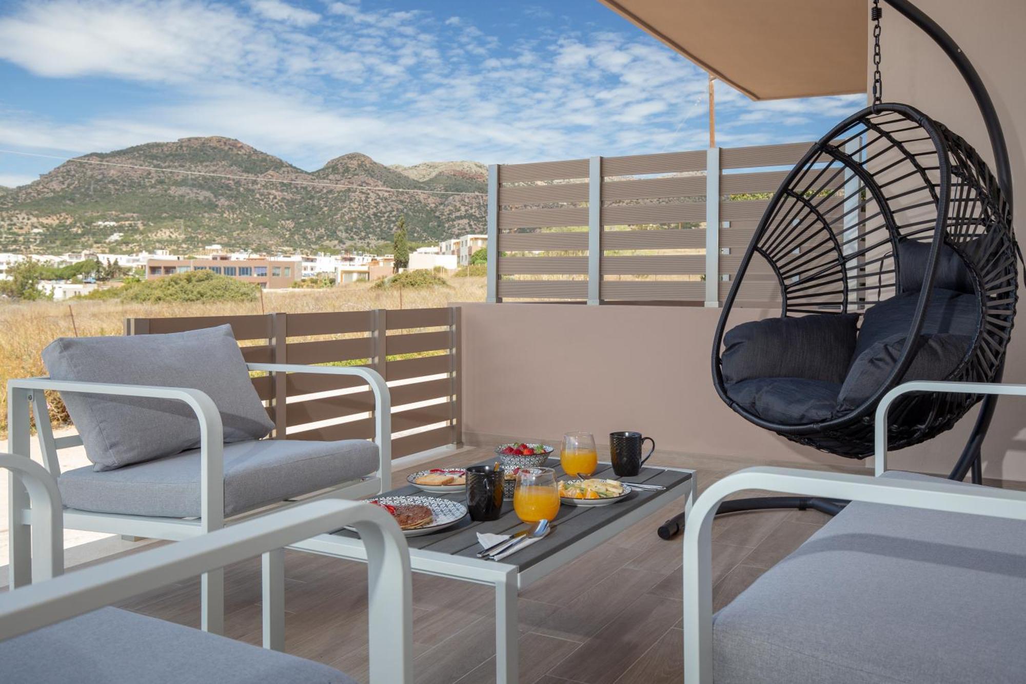 Studio Athena With Panoramic View Of Makrygialos Pilanísmata Exterior foto